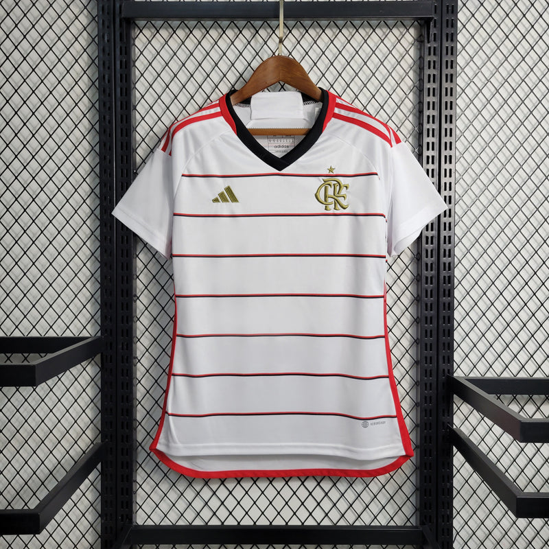 Camisa Feminina Flamengo Branca Fan -23/24