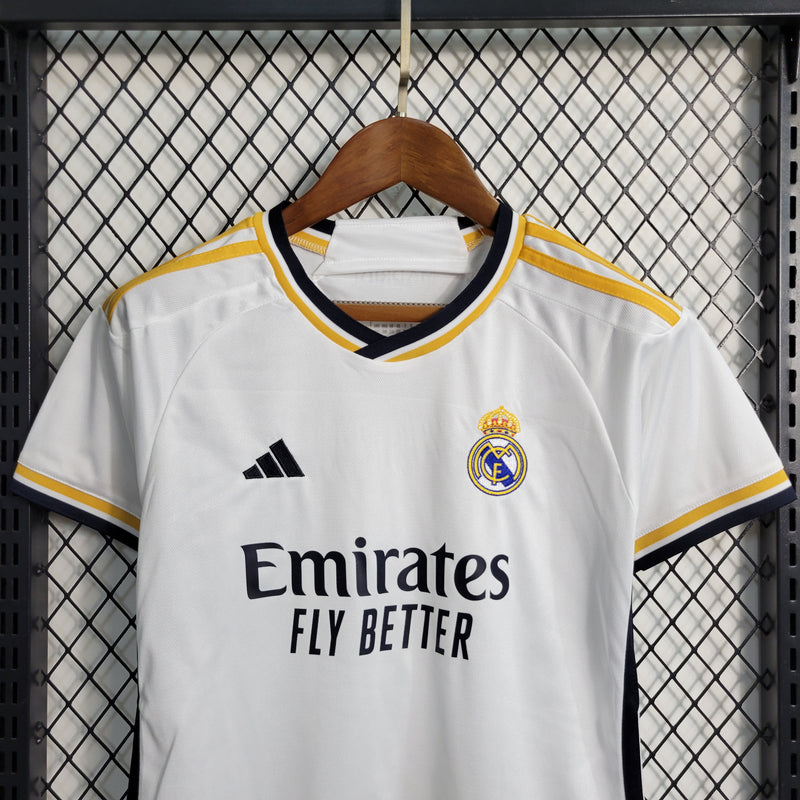 Conjunto Infantil Real Madrid 23/24  - Camisa e Bermuda