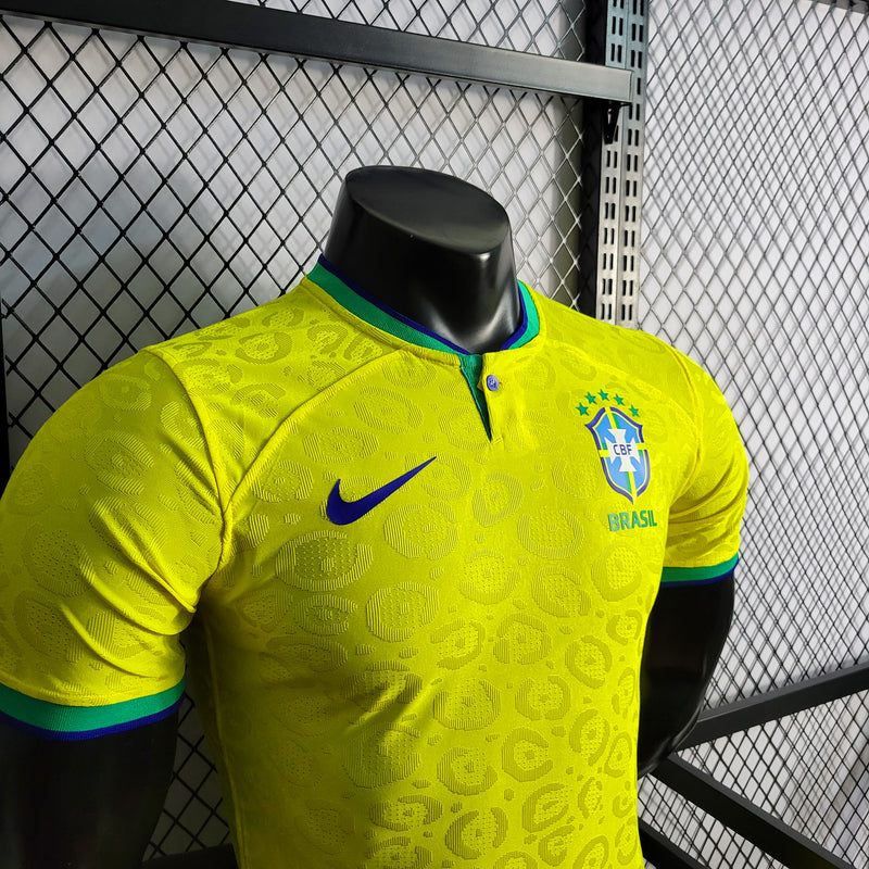 Camisa Brasileira Player Amarela - Copa Qatar 2022
