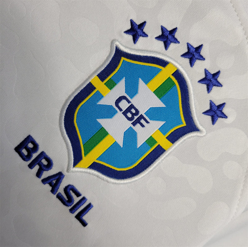 Camisa Feminina Seleção brasileira Branca - Qatar 2022