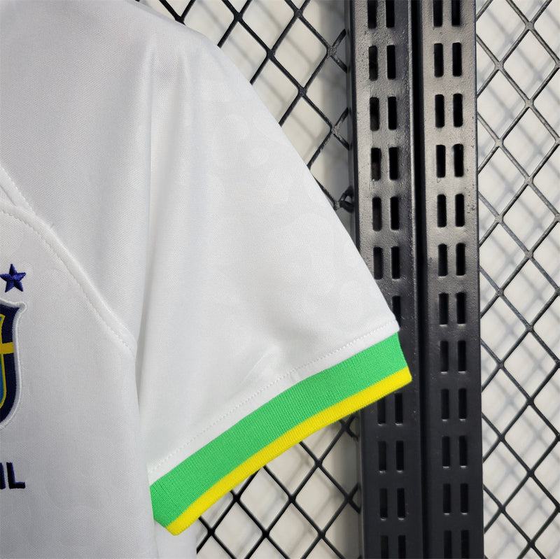 Camisa Feminina Seleção brasileira Branca - Qatar 2022
