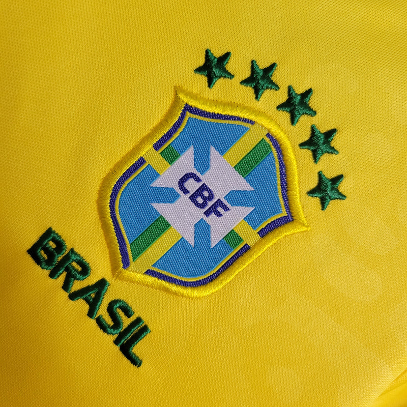 Conjunto Infantil Brasil Copa Qatar 2022 - Camisa e Bermuda